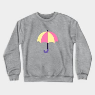 Pink and yellow umbrellas Crewneck Sweatshirt